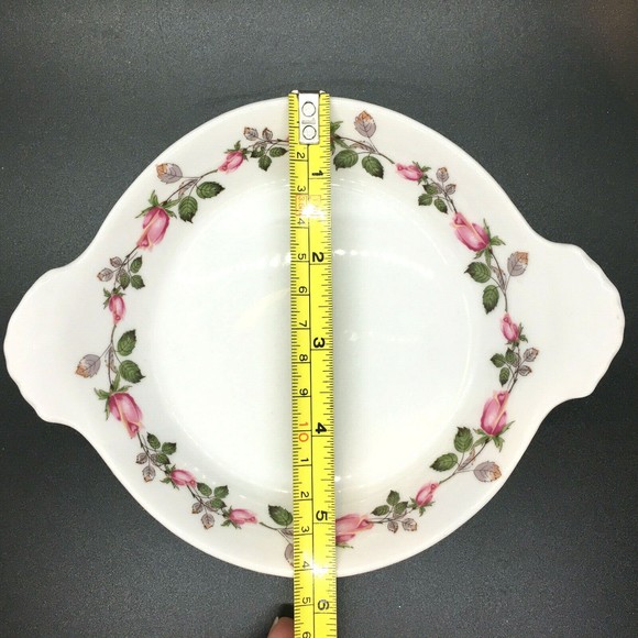 APILCO France Porcelain Au Gratin Eared Baking Dish ROSEBUD Pattern 7" Set of 2 - Picture 6 of 8